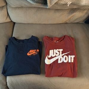 2 Nike Short Sleeve Tees